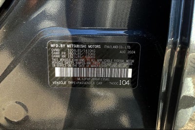 2024 Mitsubishi Mirage G4 Black Edition