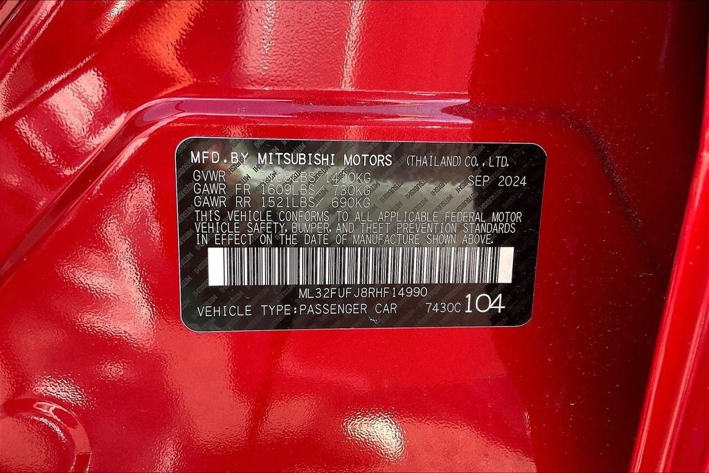 2024 Mitsubishi Mirage G4 Black Edition