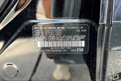 2024 Mitsubishi Mirage G4 Black Edition