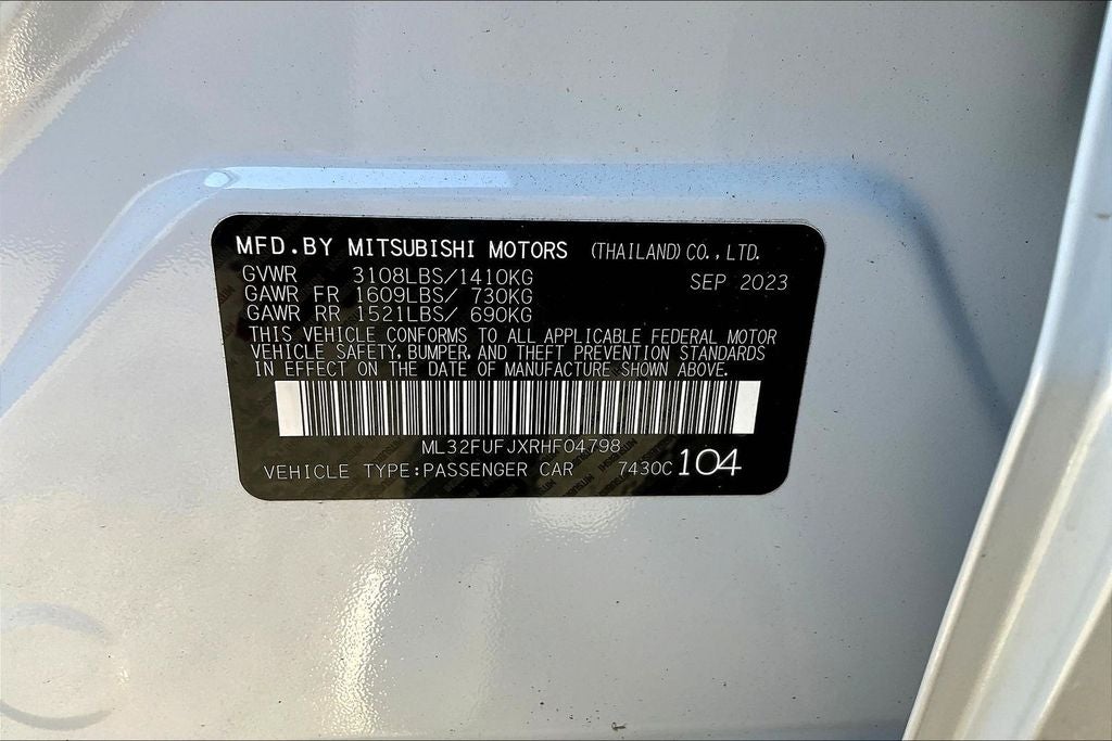 2024 Mitsubishi Mirage G4 LE