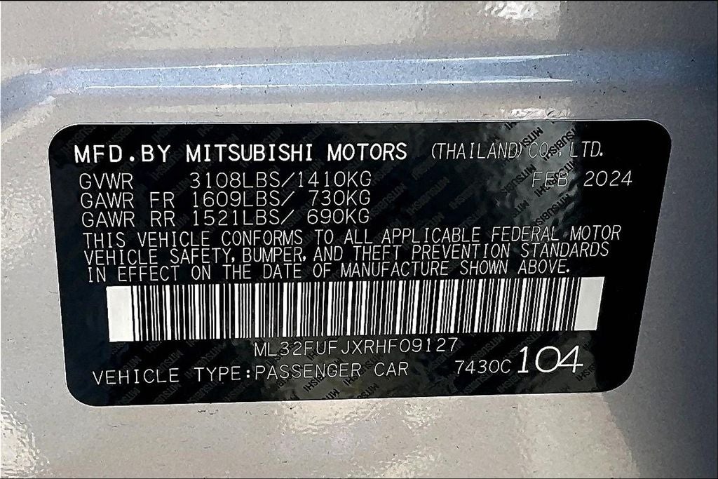 2024 Mitsubishi Mirage G4 LE