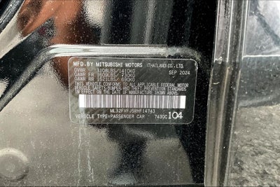 2024 Mitsubishi Mirage G4 SE